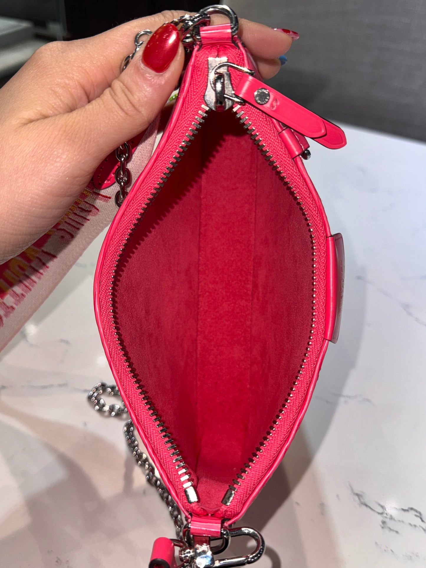 Louis Vuitton Pink Epi Easy Pouch On Strap