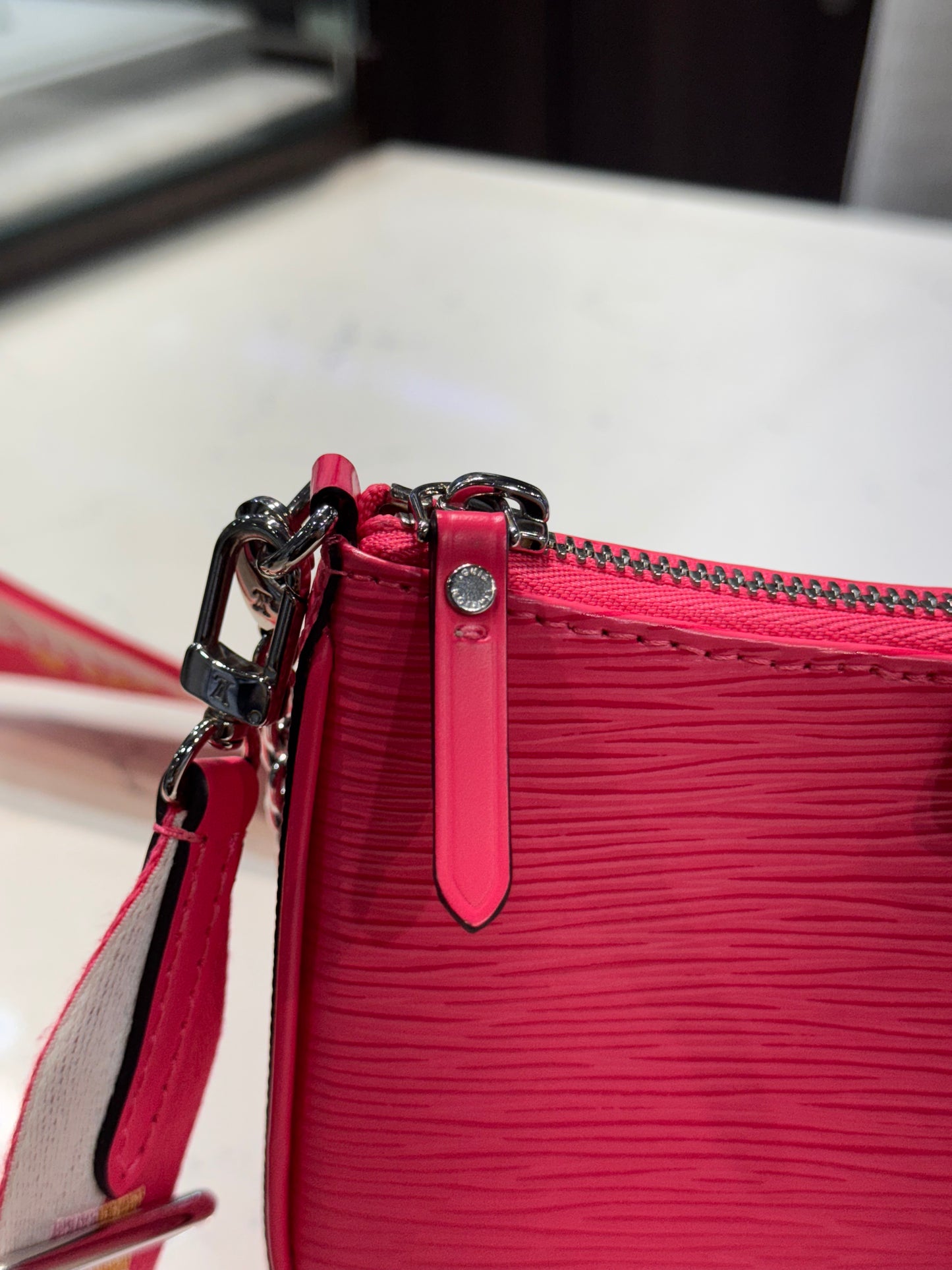 Louis Vuitton Pink Epi Easy Pouch On Strap