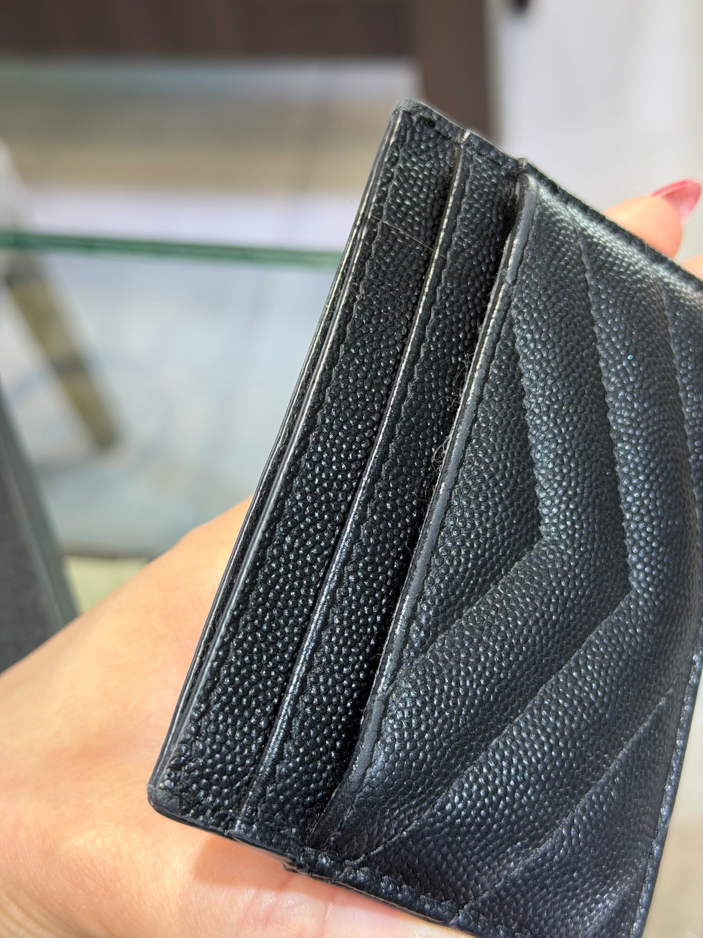 PreOwned Saint Laurent Cassandre Card Holder