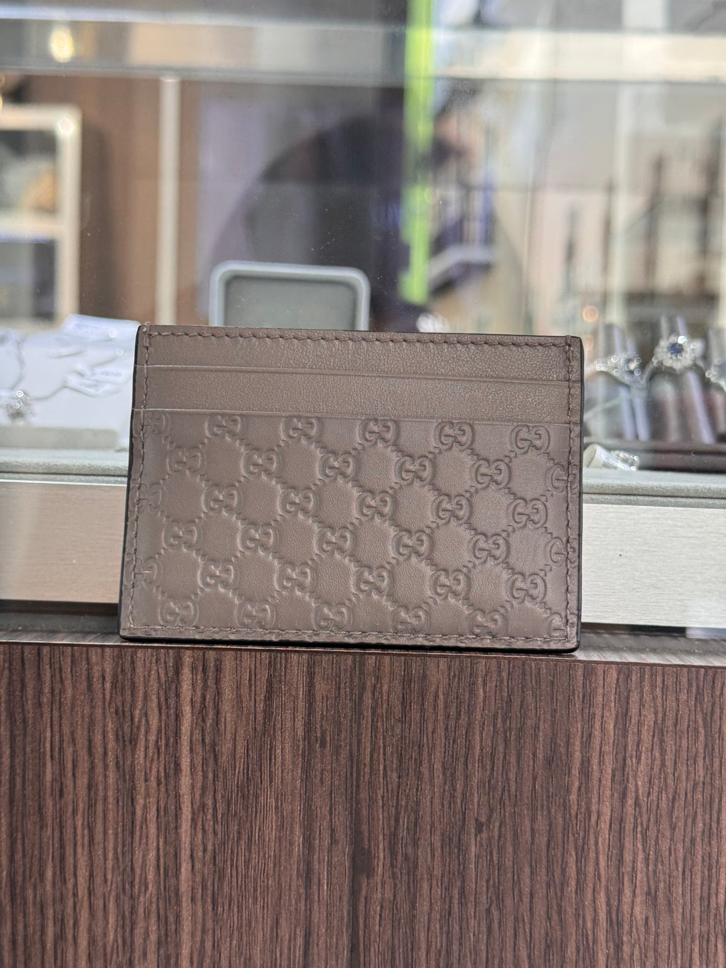 Gucci Microguccissima Grey Card Holder