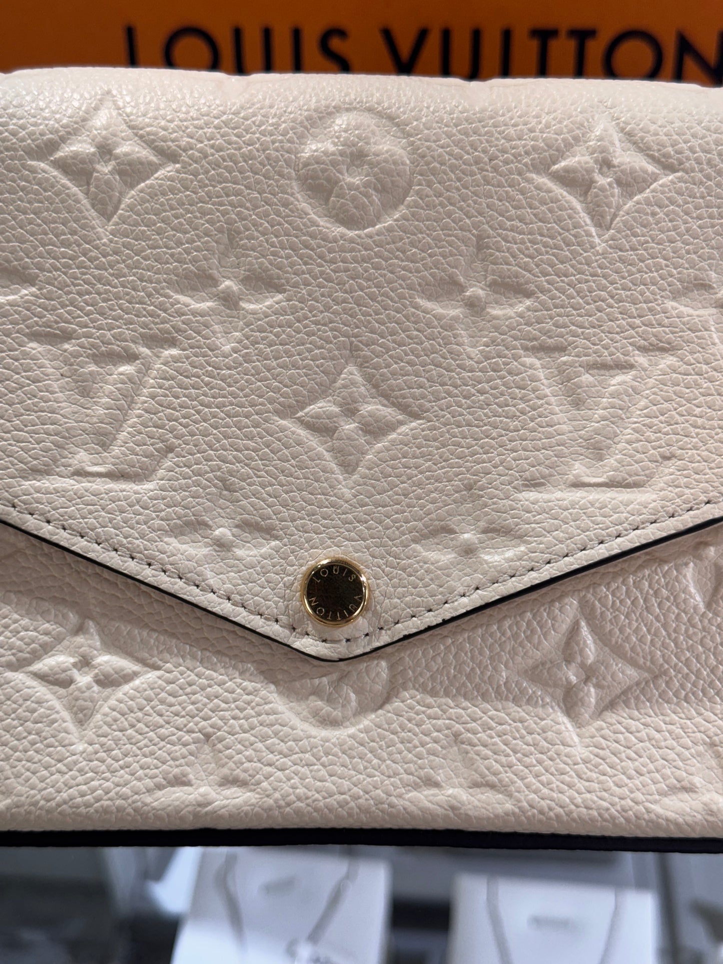 Louis Vuitton Empreinte Felicie Pochette Beige