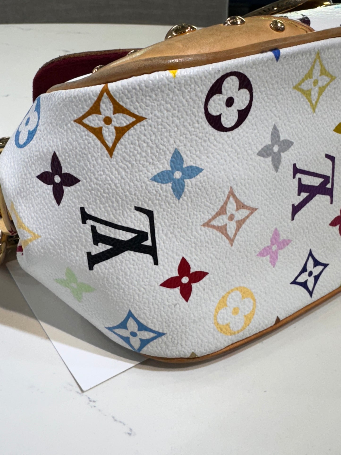 Louis Vuitton White Monogram Multicolore Marilyn Bag