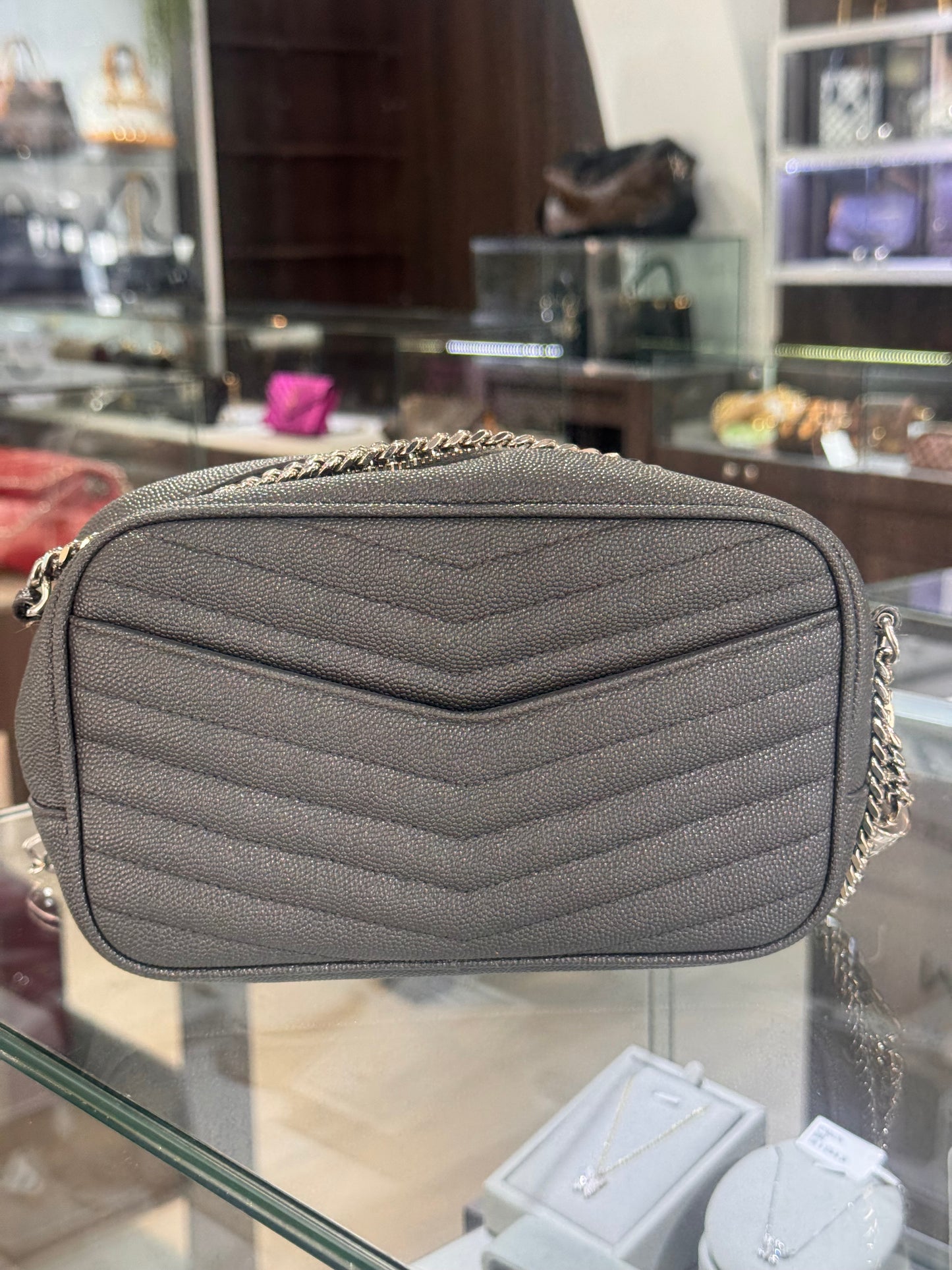 Saint Laurent Grey Mini Lou