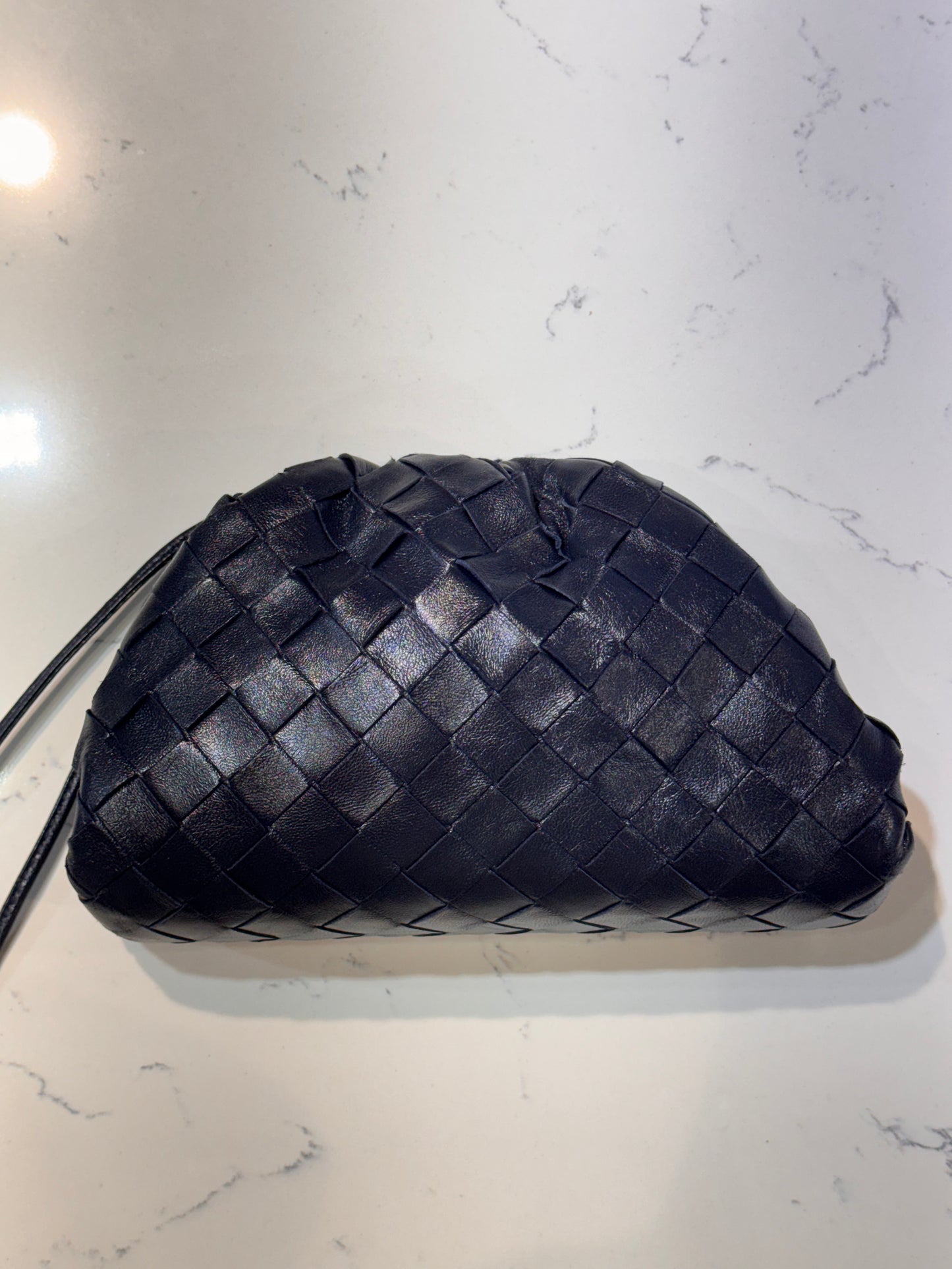 Bottega Veneta Mini Intrecciato Leather Clutch