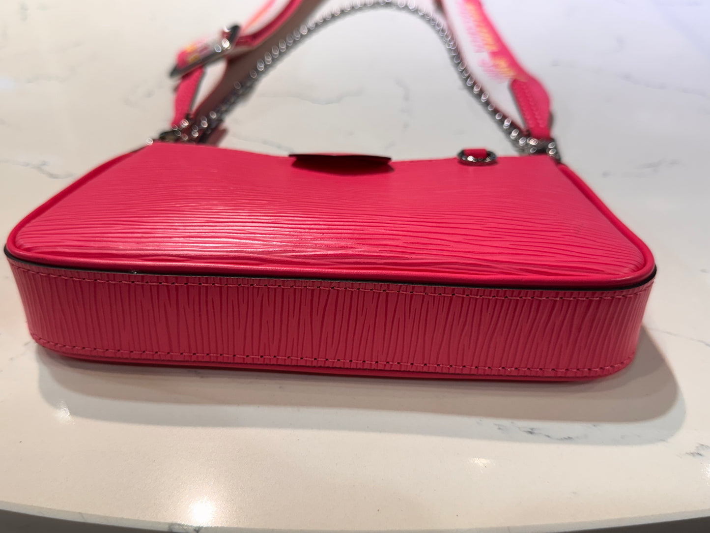 Louis Vuitton Pink Epi Easy Pouch On Strap
