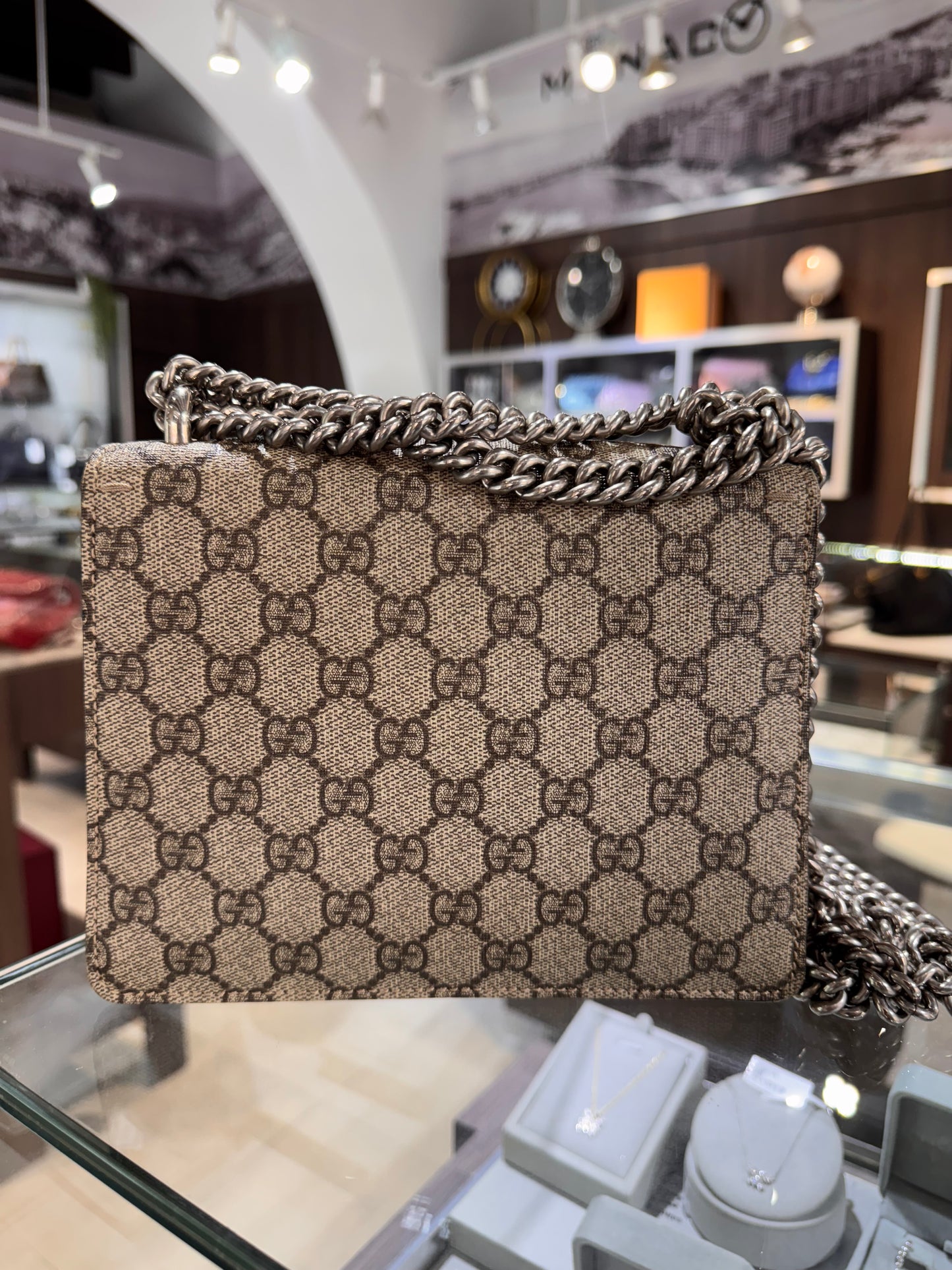 Gucci Mini Dionysus Shoulder Bag Hibiscus Red