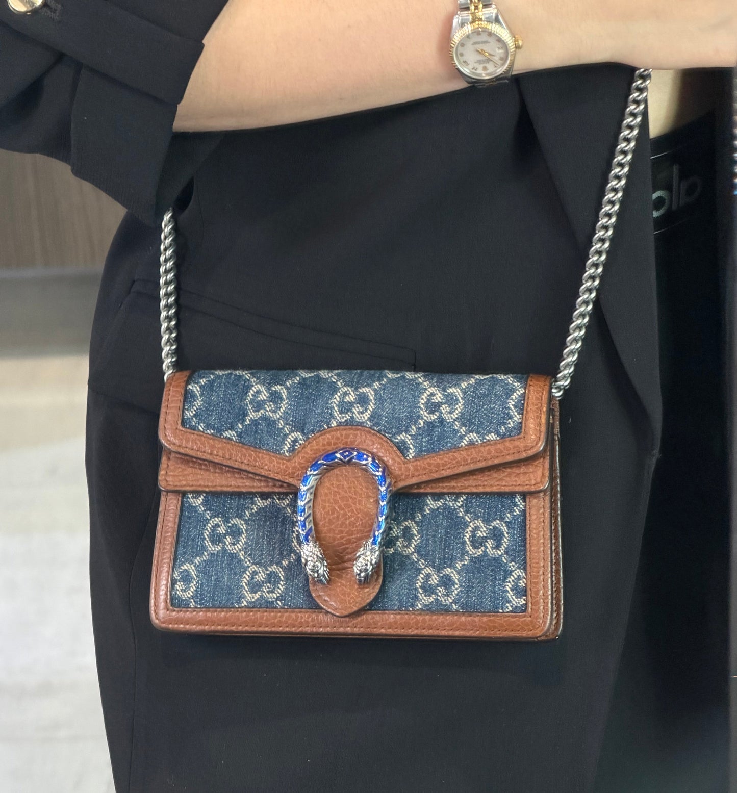 Gucci Denim Super Mini Dionysus