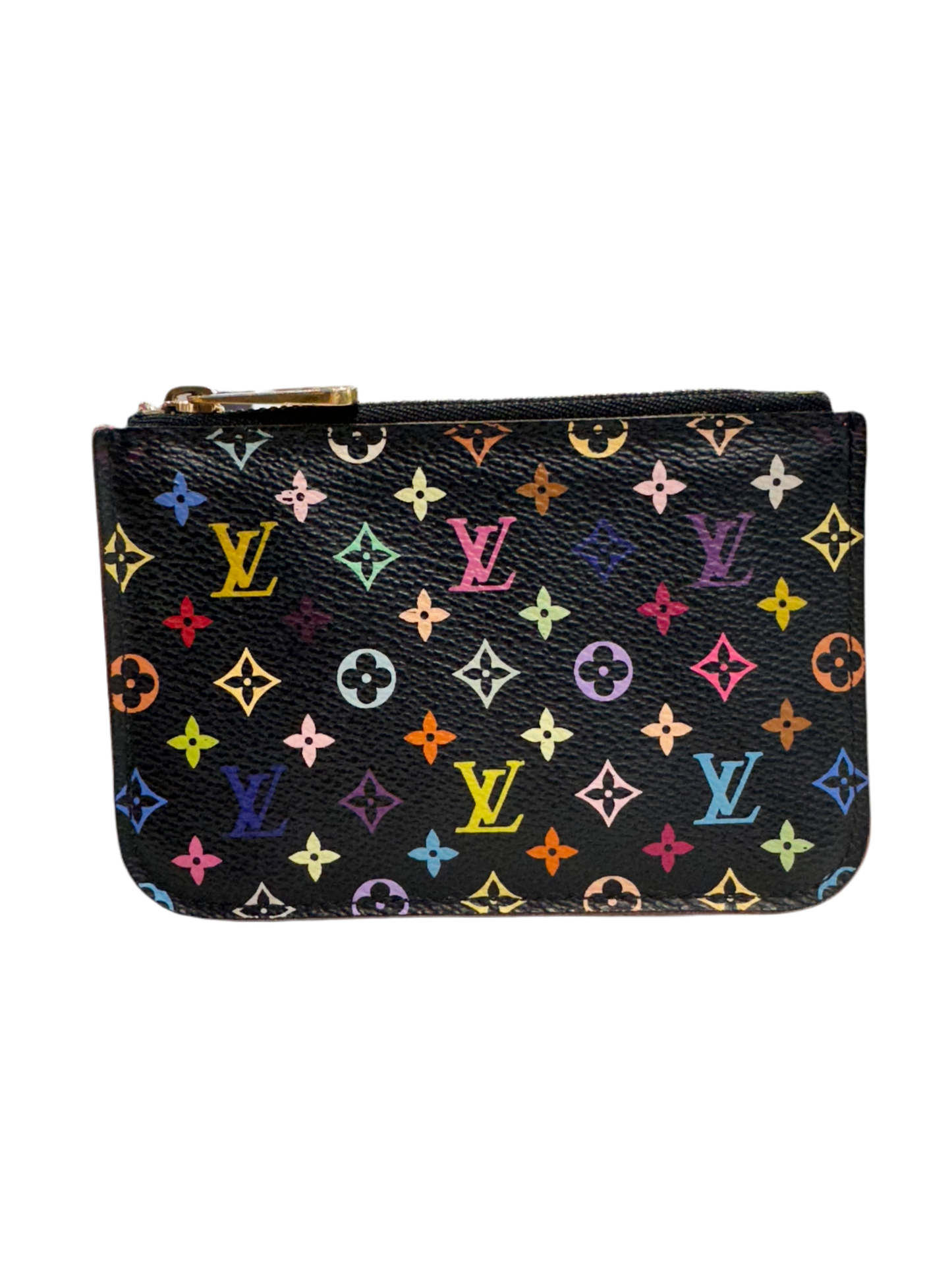 Louis Vuitton Black Multicolot Cles Pochette