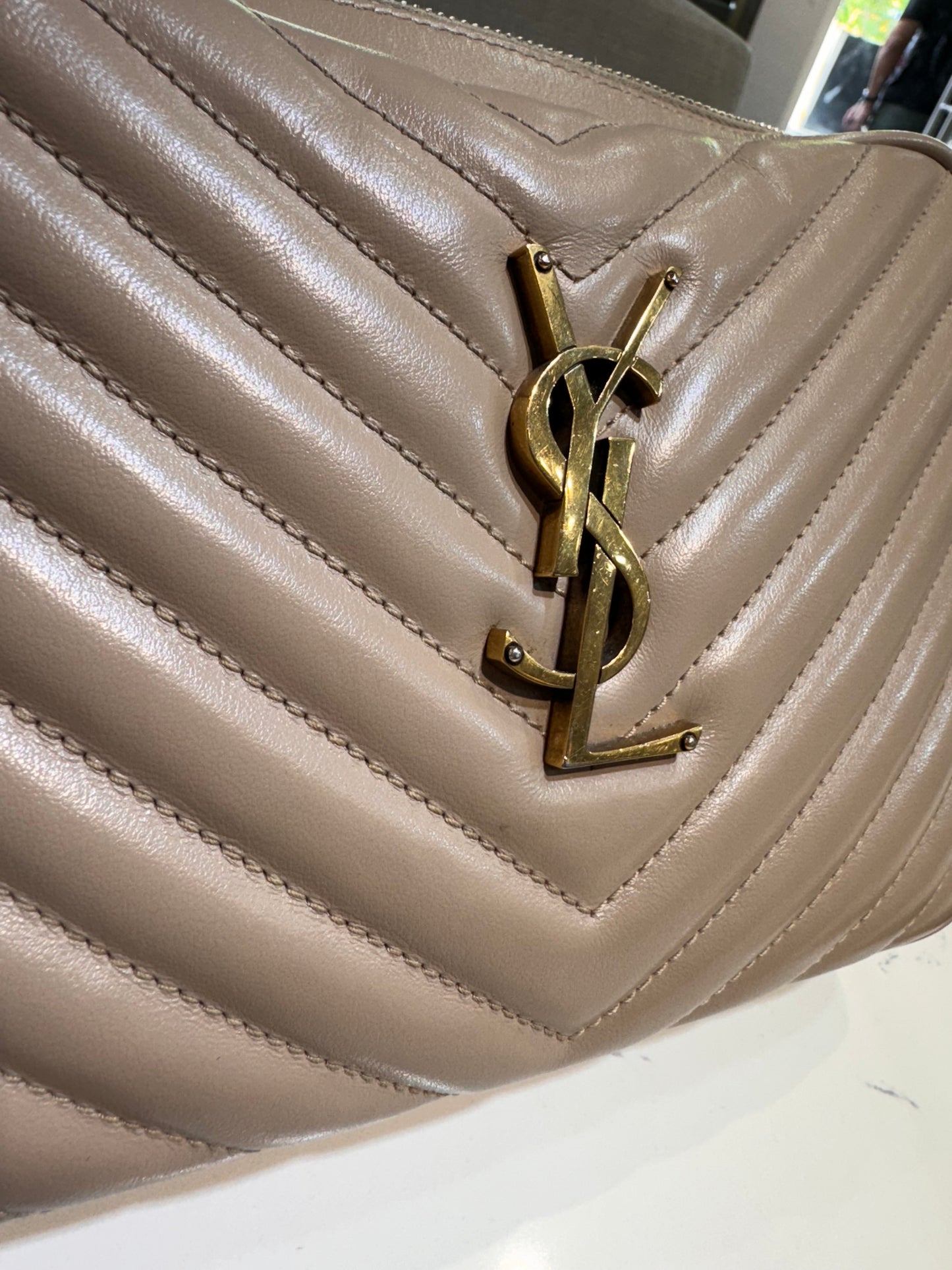 Saint Laurent Lou Camera Bag Beige
