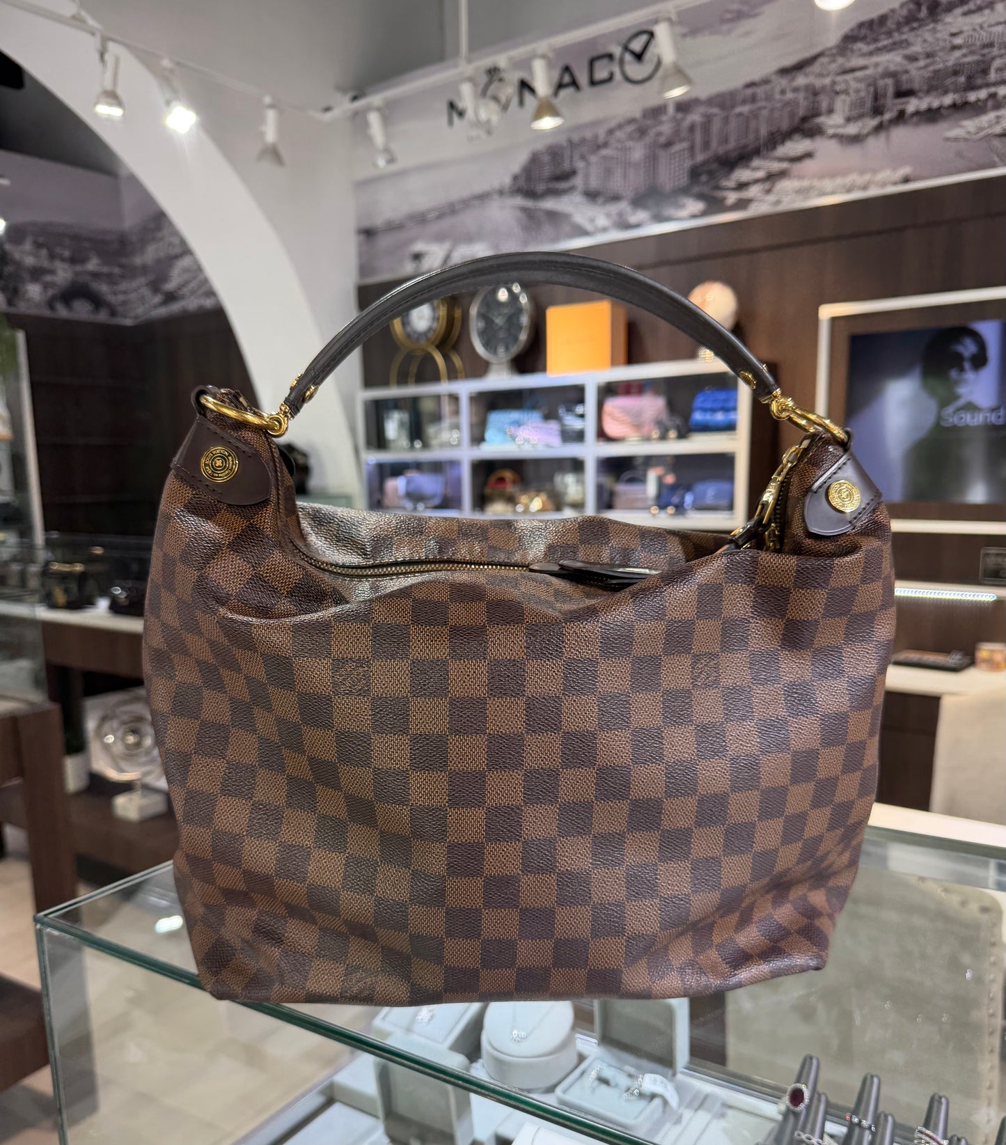 Louis Vuitton Duomo Damier Ebene Hobo