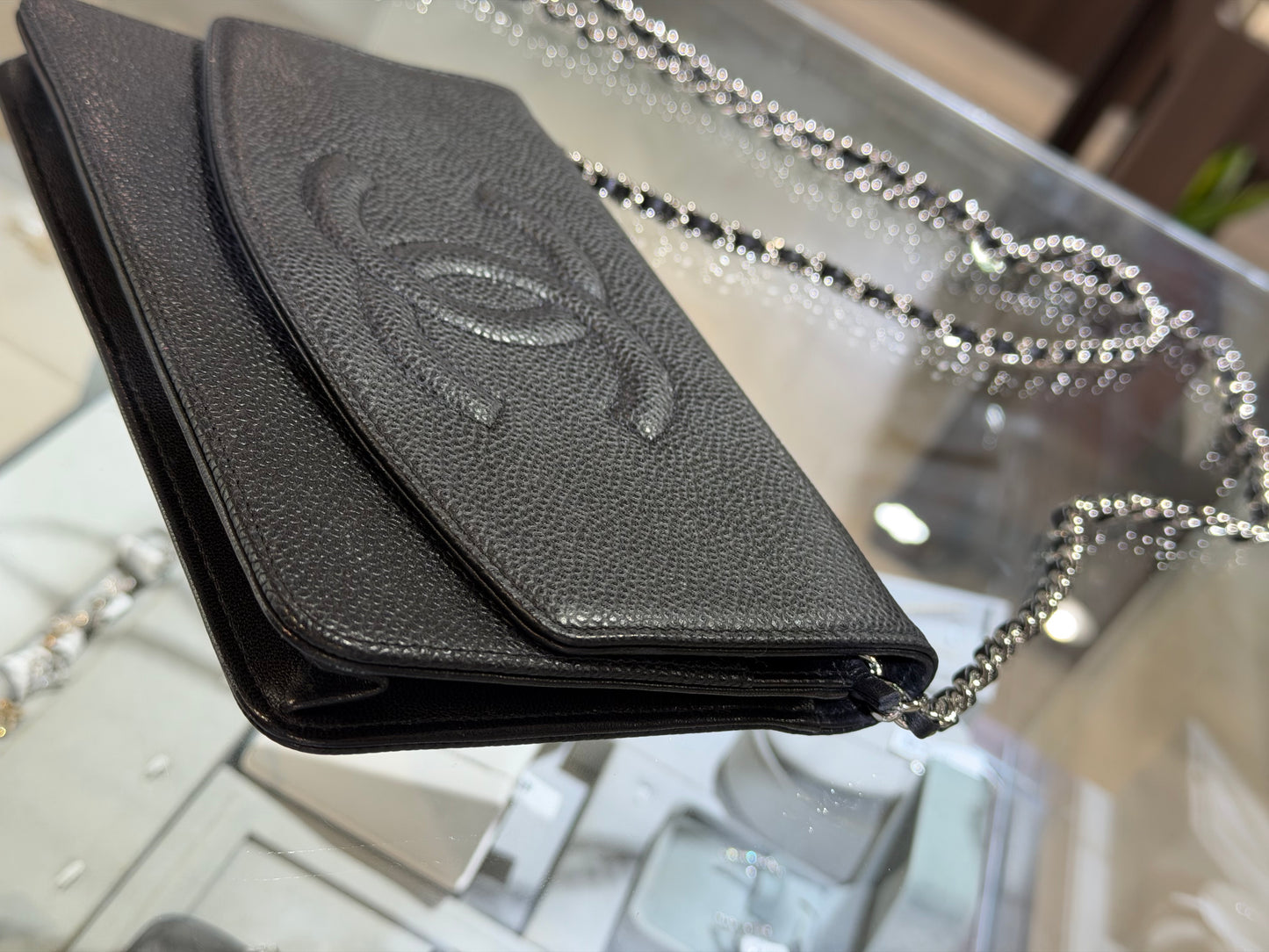 Vintage Chanel Caviar Timeless CC WOC