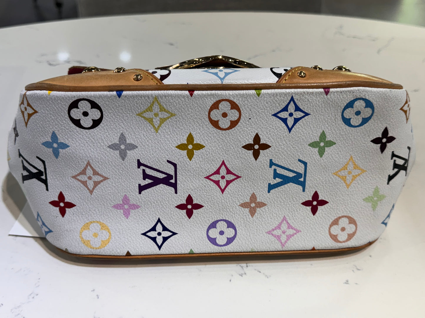 Louis Vuitton White Monogram Multicolore Marilyn Bag