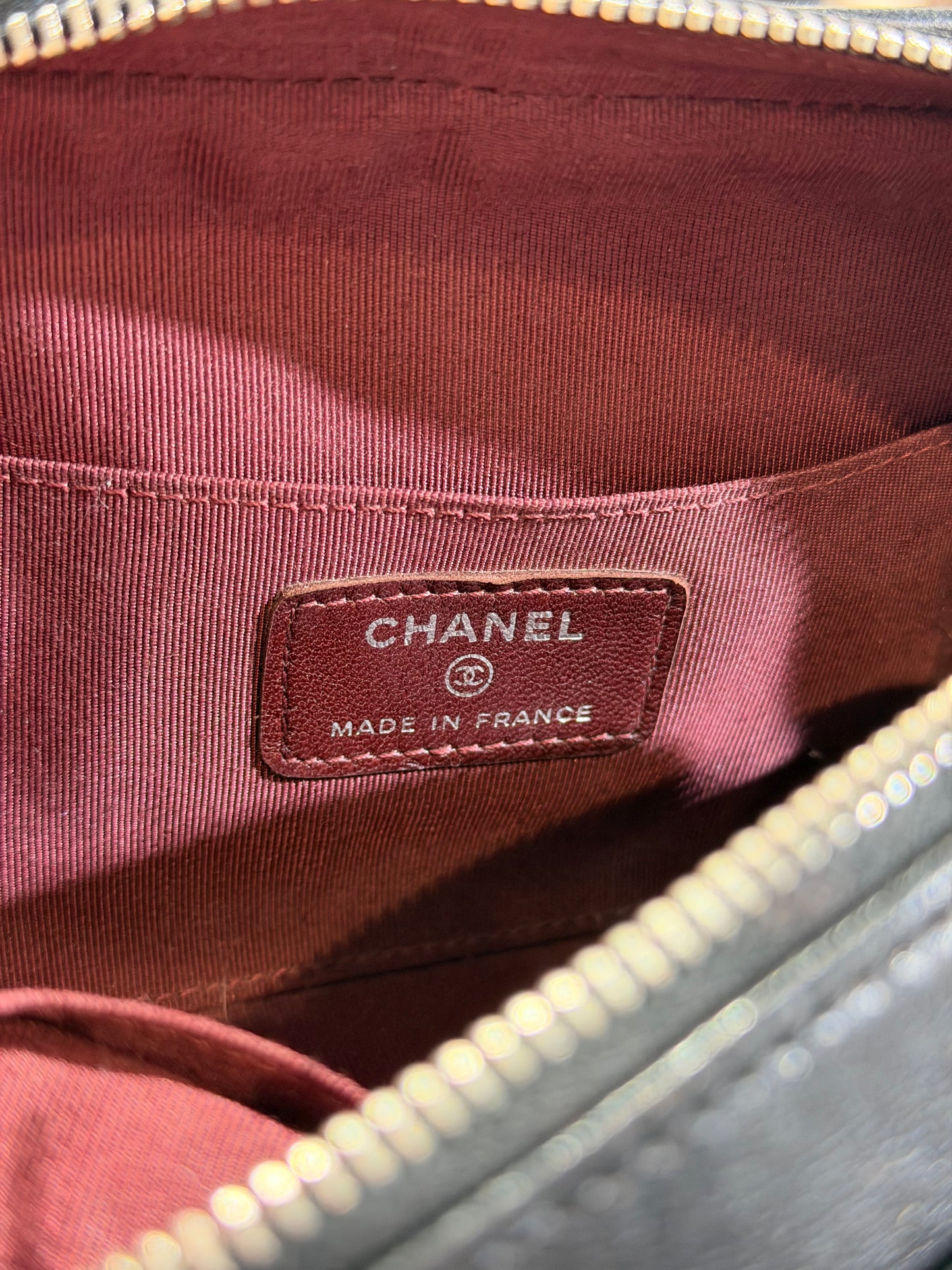 Chanel Black Lambskin Pouch