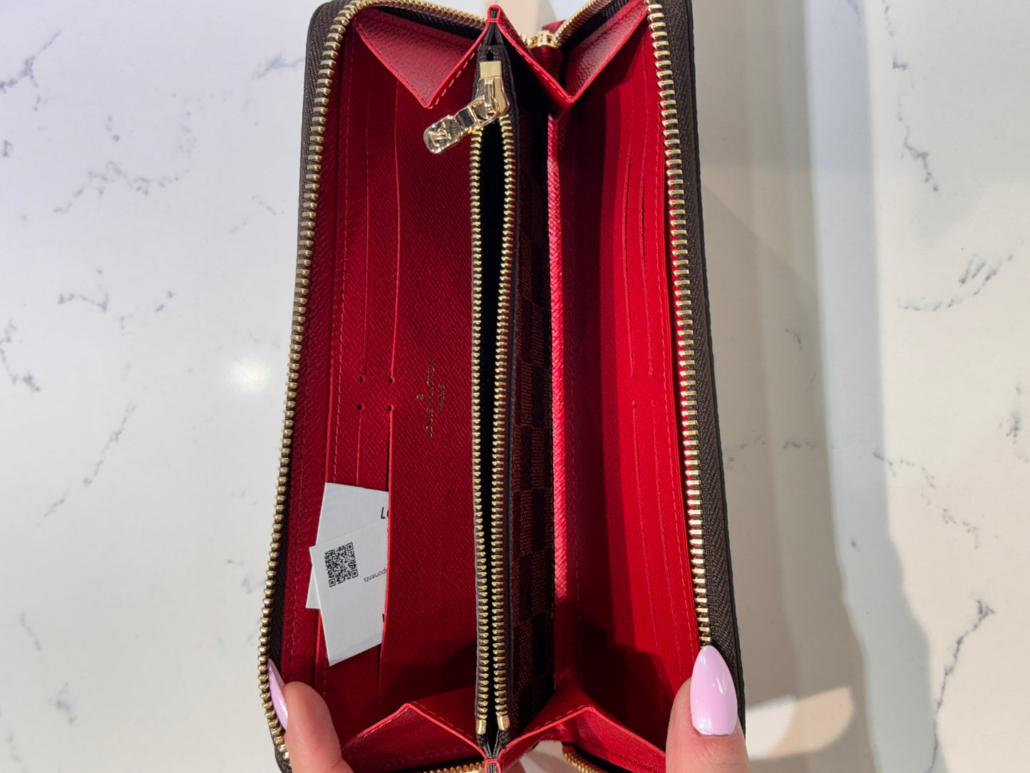 Louis Vuitton Damier Ebene Clemence Wallet