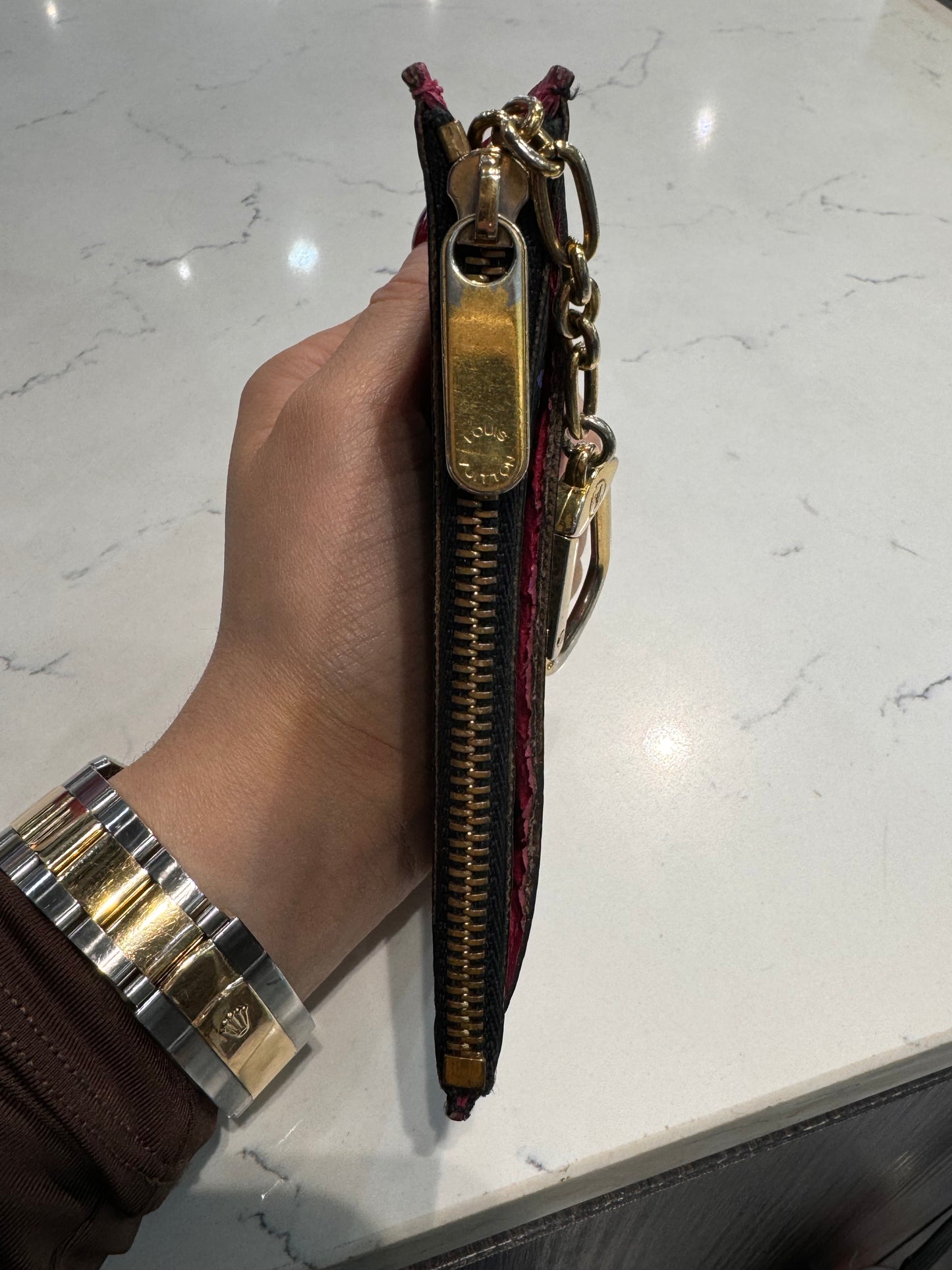 Louis Vuitton Black Multicolot Cles Pochette