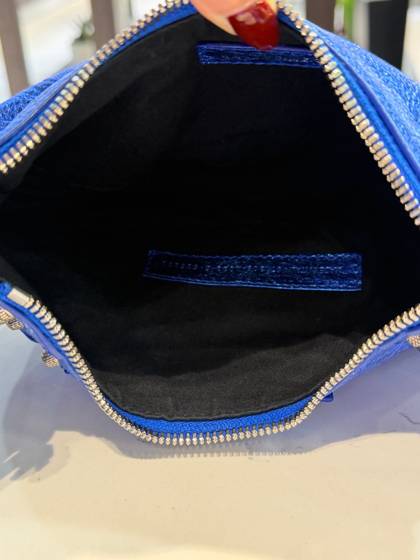 Balenciaga Le Cagole XS Blue Metallic