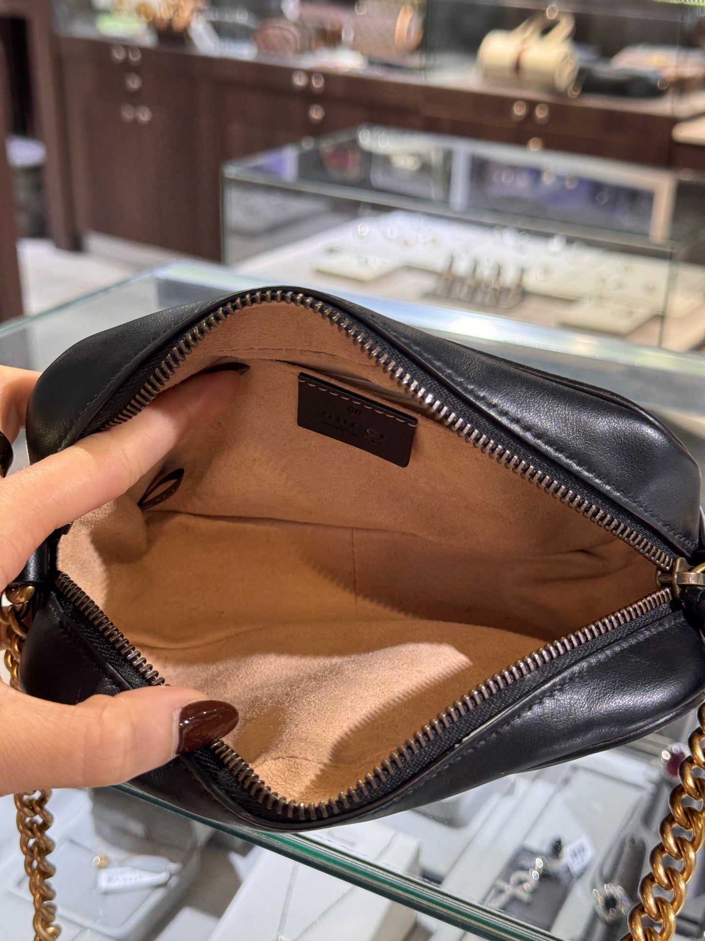 Gucci Black Mini Marmont Crossbody