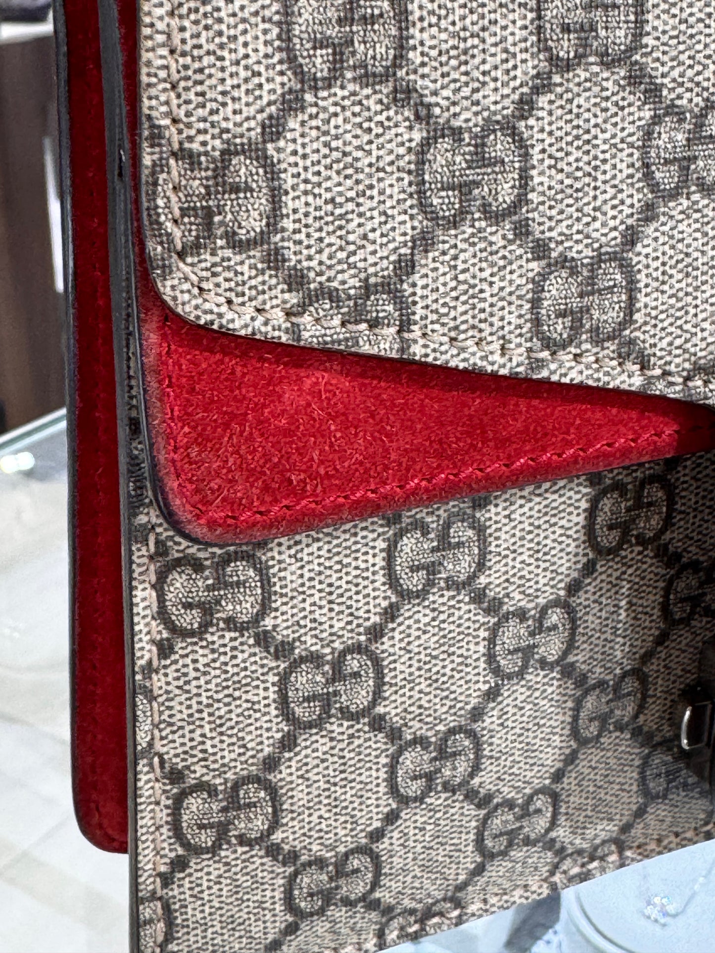 Gucci Mini Dionysus Shoulder Bag Hibiscus Red