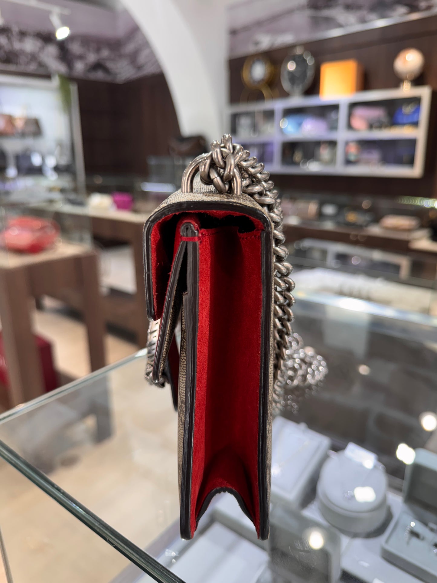 Gucci Mini Dionysus Shoulder Bag Hibiscus Red