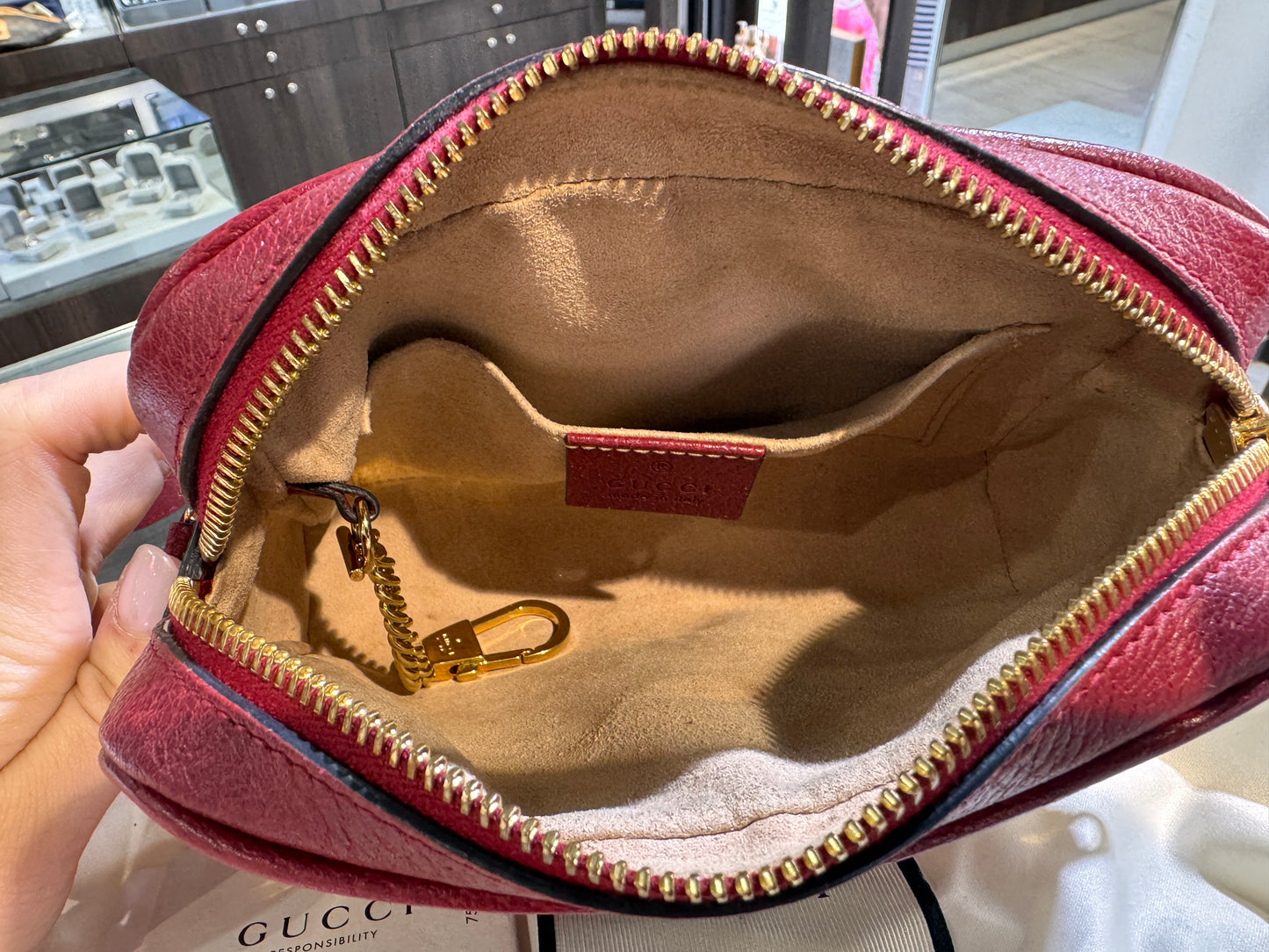 Gucci Ophidia Red Flora Crossbody