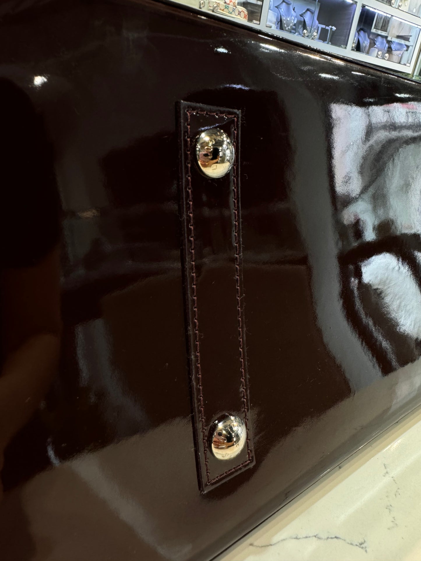 Louis Vuitton Alma GM Epi Patent Leather