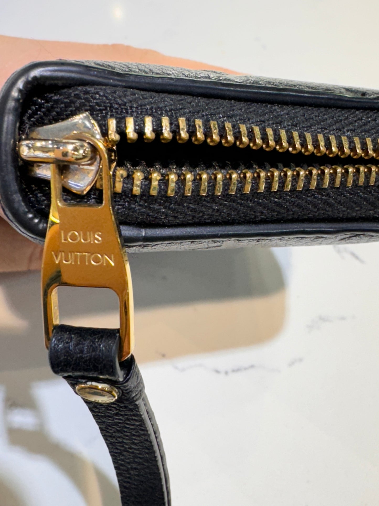 Louis Vuitton Black Empreinte Coin Zippy Wallet