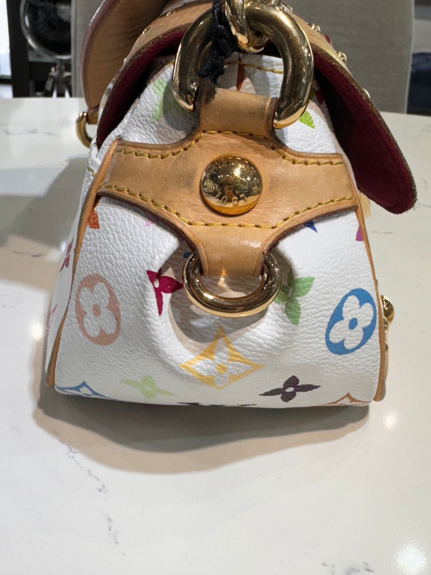 Louis Vuitton White Monogram Multicolore Marilyn Bag