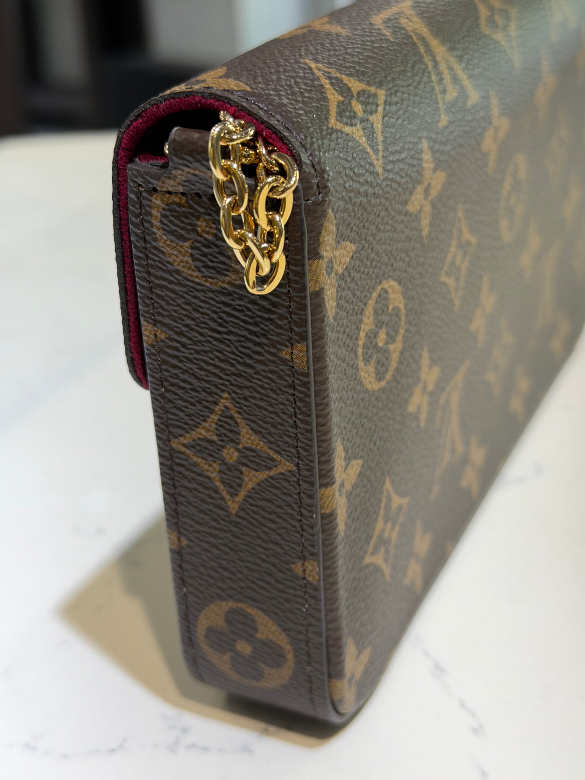 Pre-Owned LV Monogram Pochette Félicie Chain Wallet
