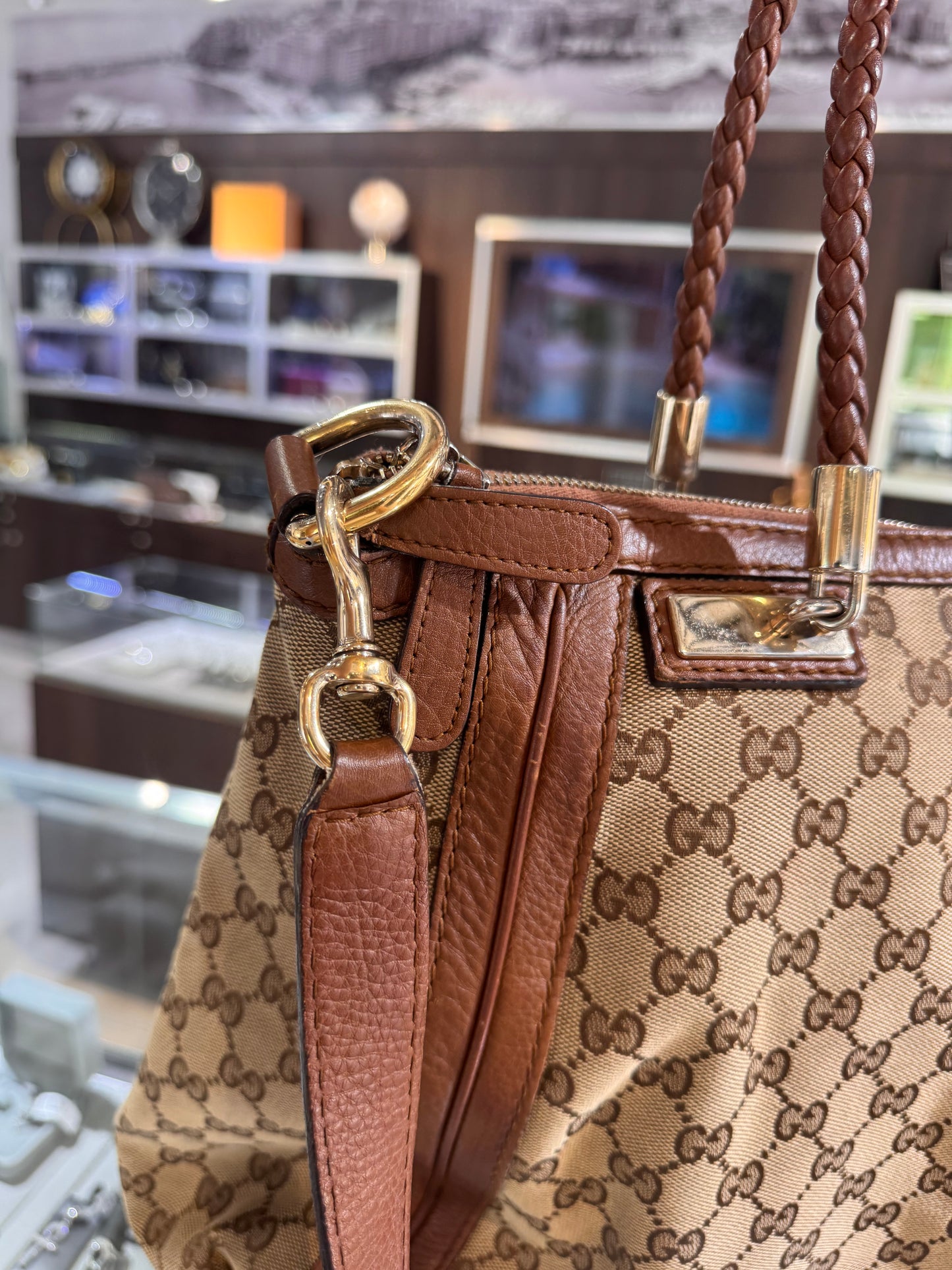PreOwned Gucci GG Canvas Bella Tote