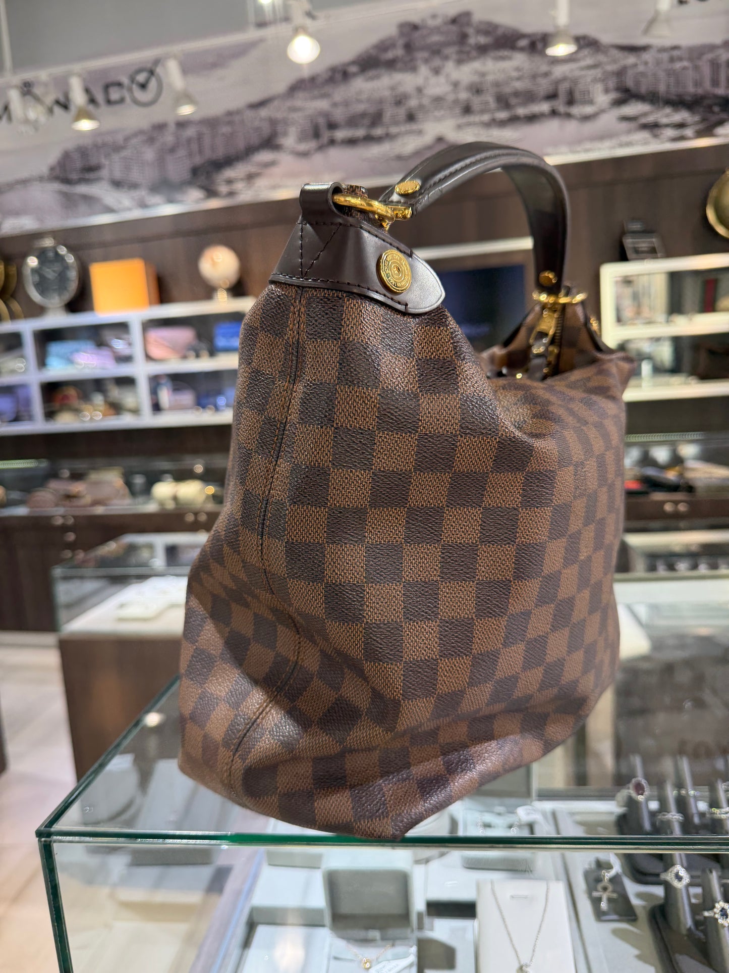 Louis Vuitton Duomo Damier Ebene Hobo