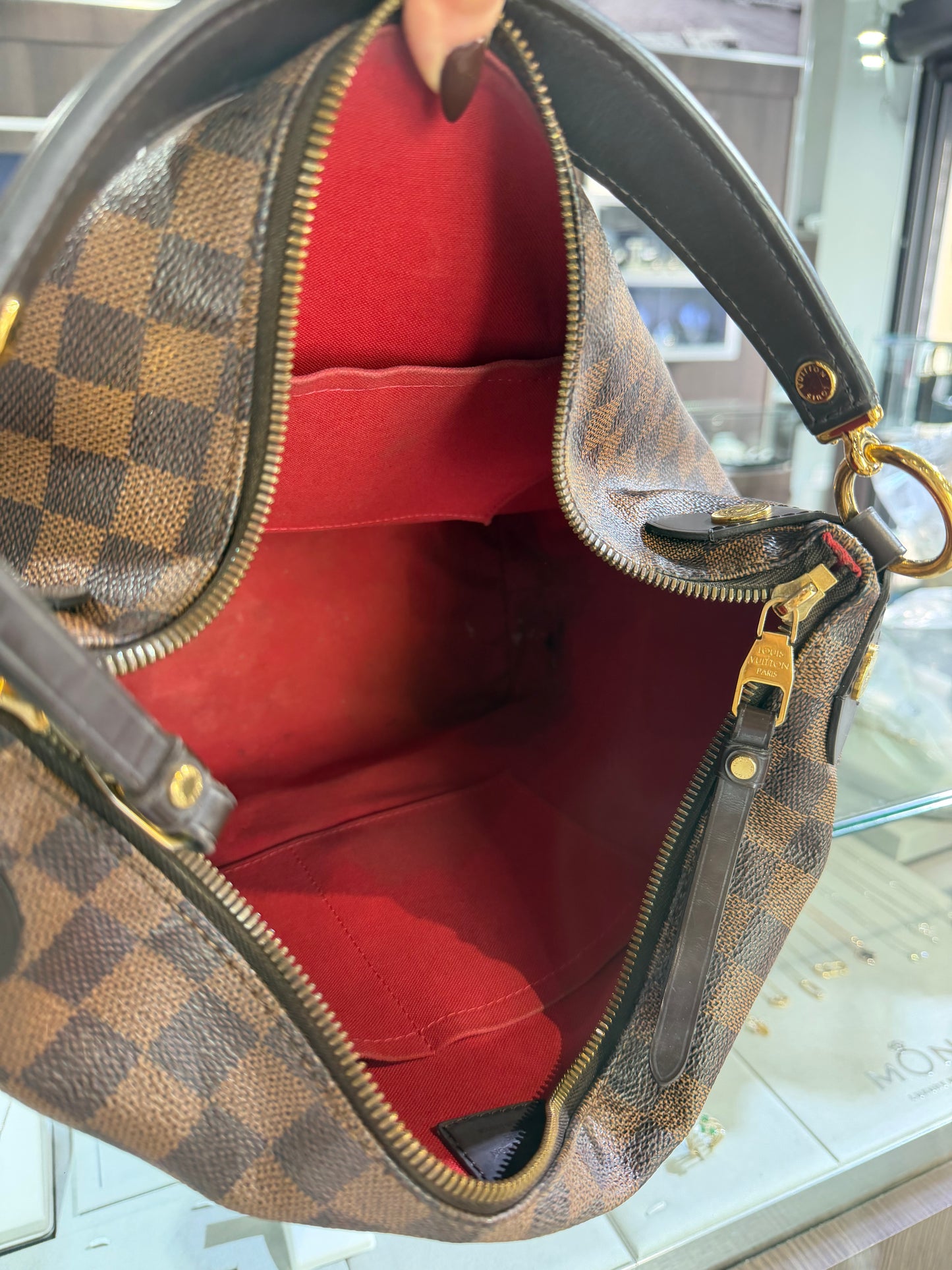 Louis Vuitton Duomo Damier Ebene Hobo