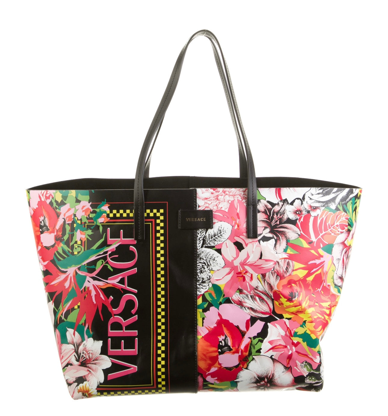 VERSACE FLORAL TOTE BAG