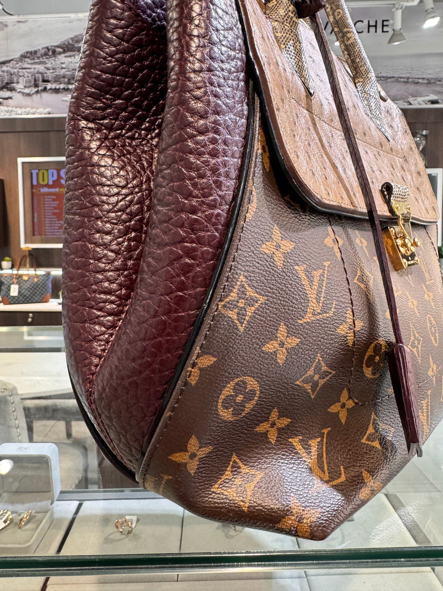 Louis Vuitton Ostrich Python Majestueux MM