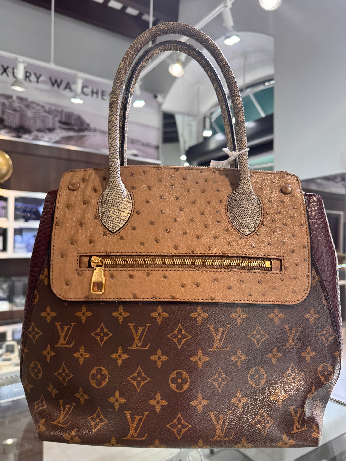Louis Vuitton Ostrich Python Majestueux MM