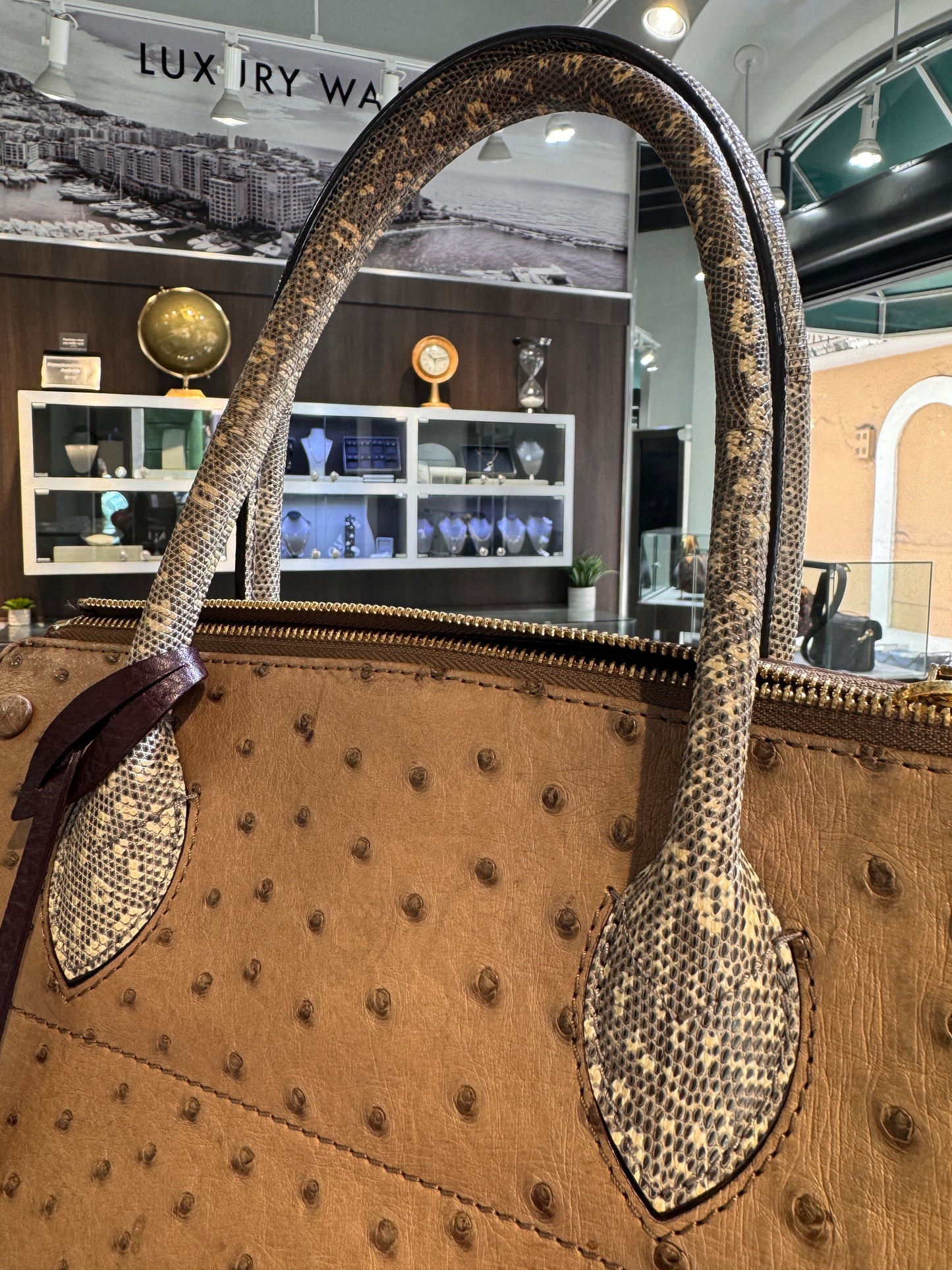 Louis Vuitton Ostrich Python Majestueux MM