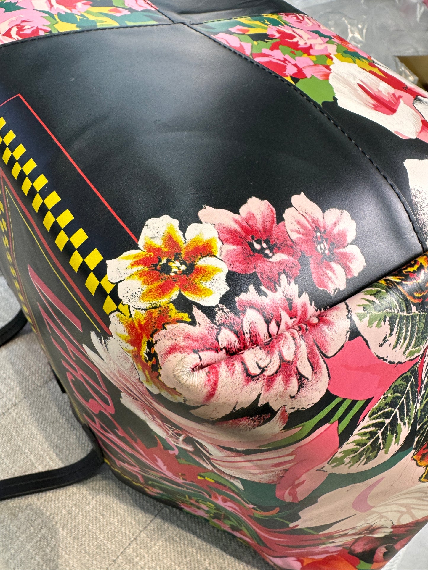 VERSACE FLORAL TOTE BAG