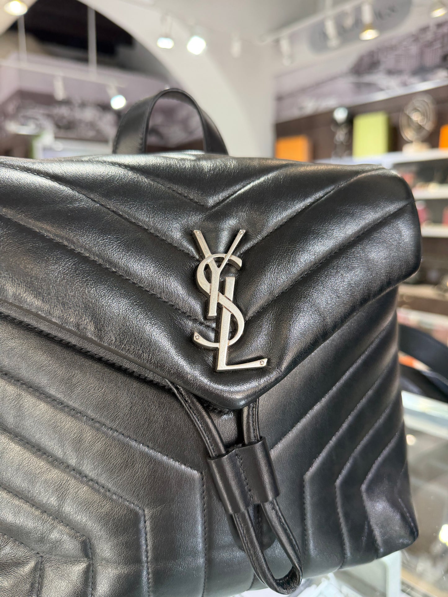 Pre-Owned YSL Small Loulou Backpack