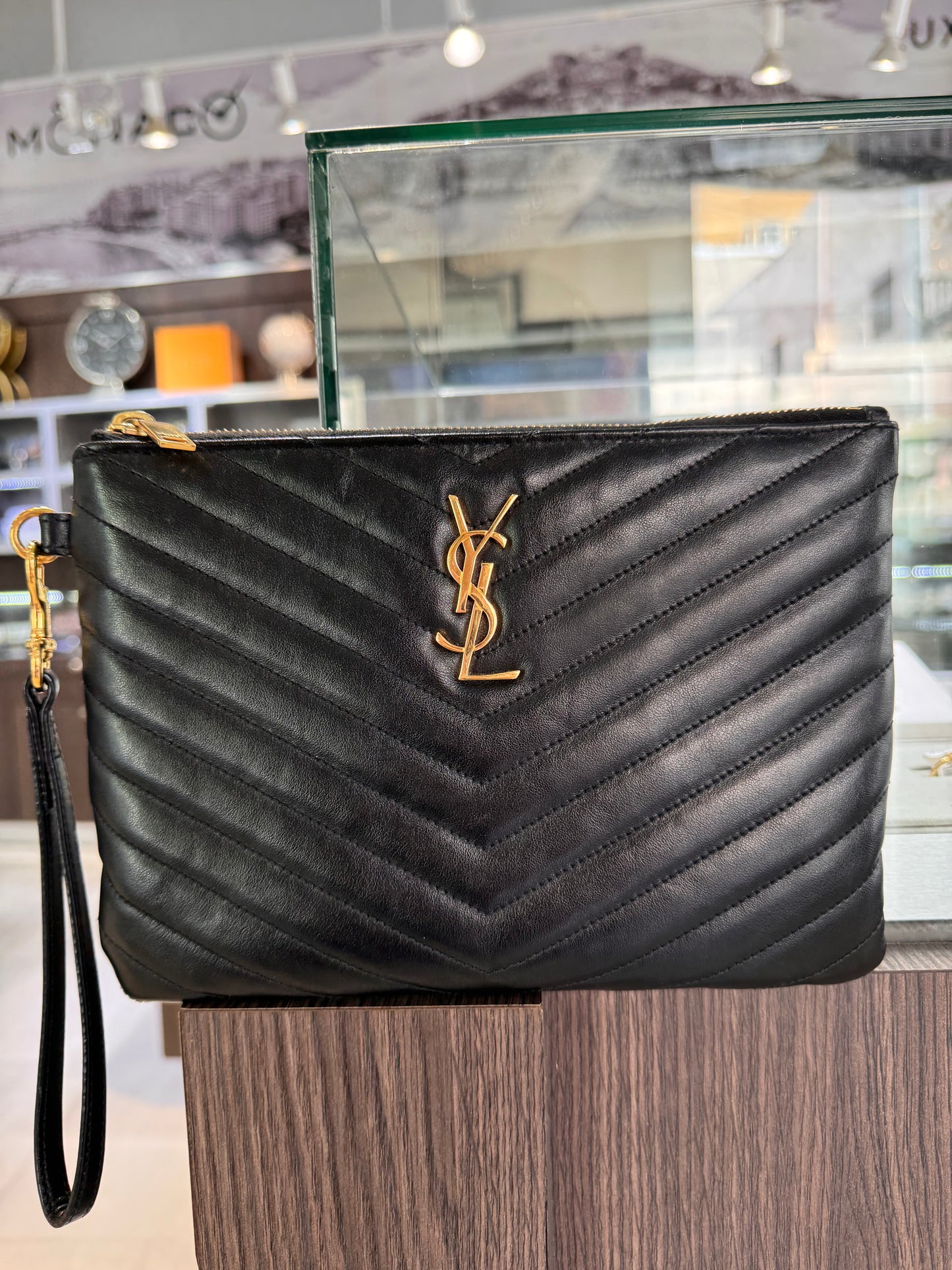 Saint Laurent Pouch Case Lambskin