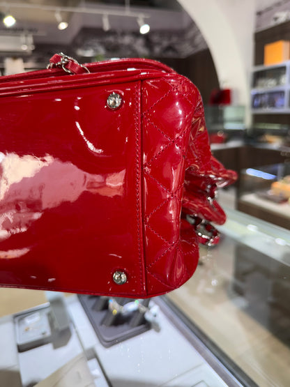 Pre-Owned CC Red Patent Lipstick  Flap