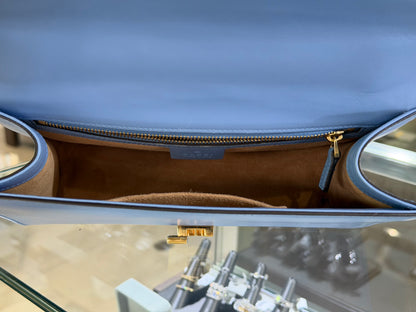 Pre-Owned GG Blue Sylvie Shoulder Bag