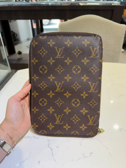 Vintage LV Monogram Large Zippy Agenda Cover