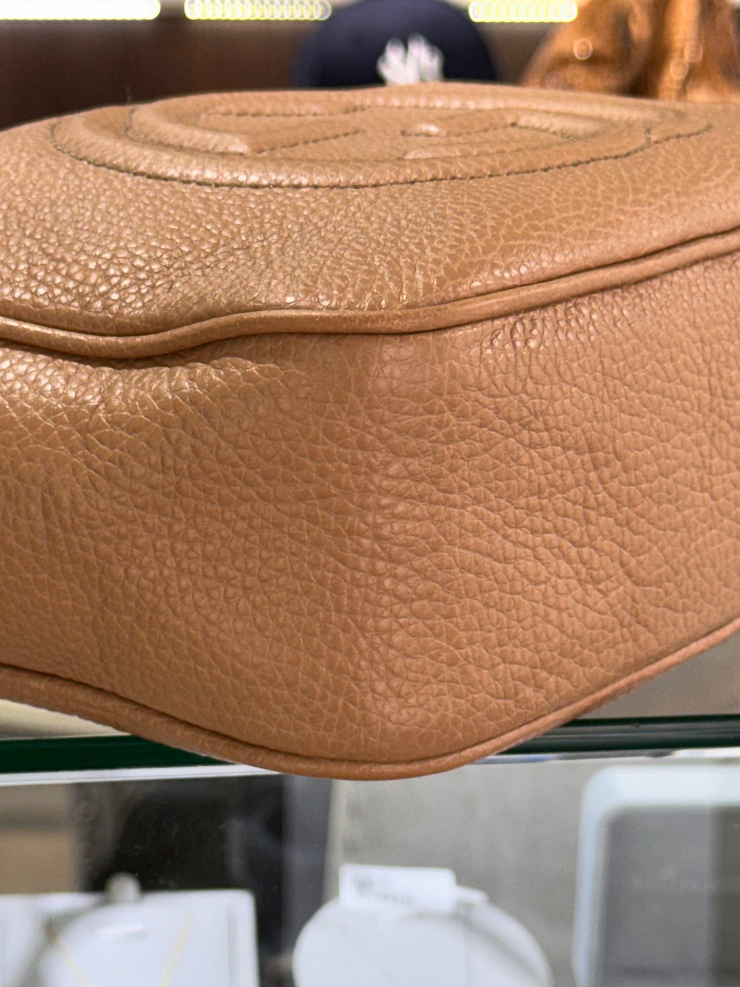 Gucci Small Soho Crossbody Camelia Bag