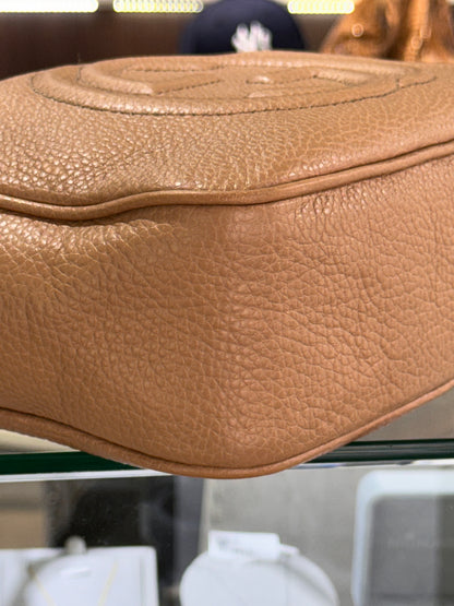 Gucci Small Soho Crossbody Camelia Bag