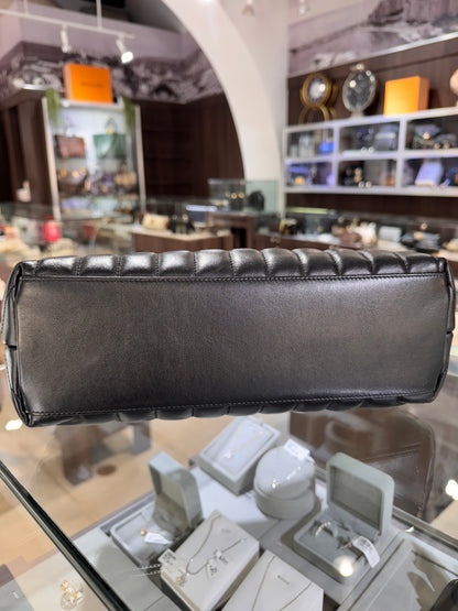 Saint Laurent Medium Loulou Black Silver Hardware