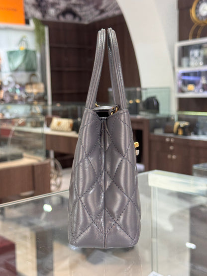 Chanel Nano Kelly Grey Calfskin