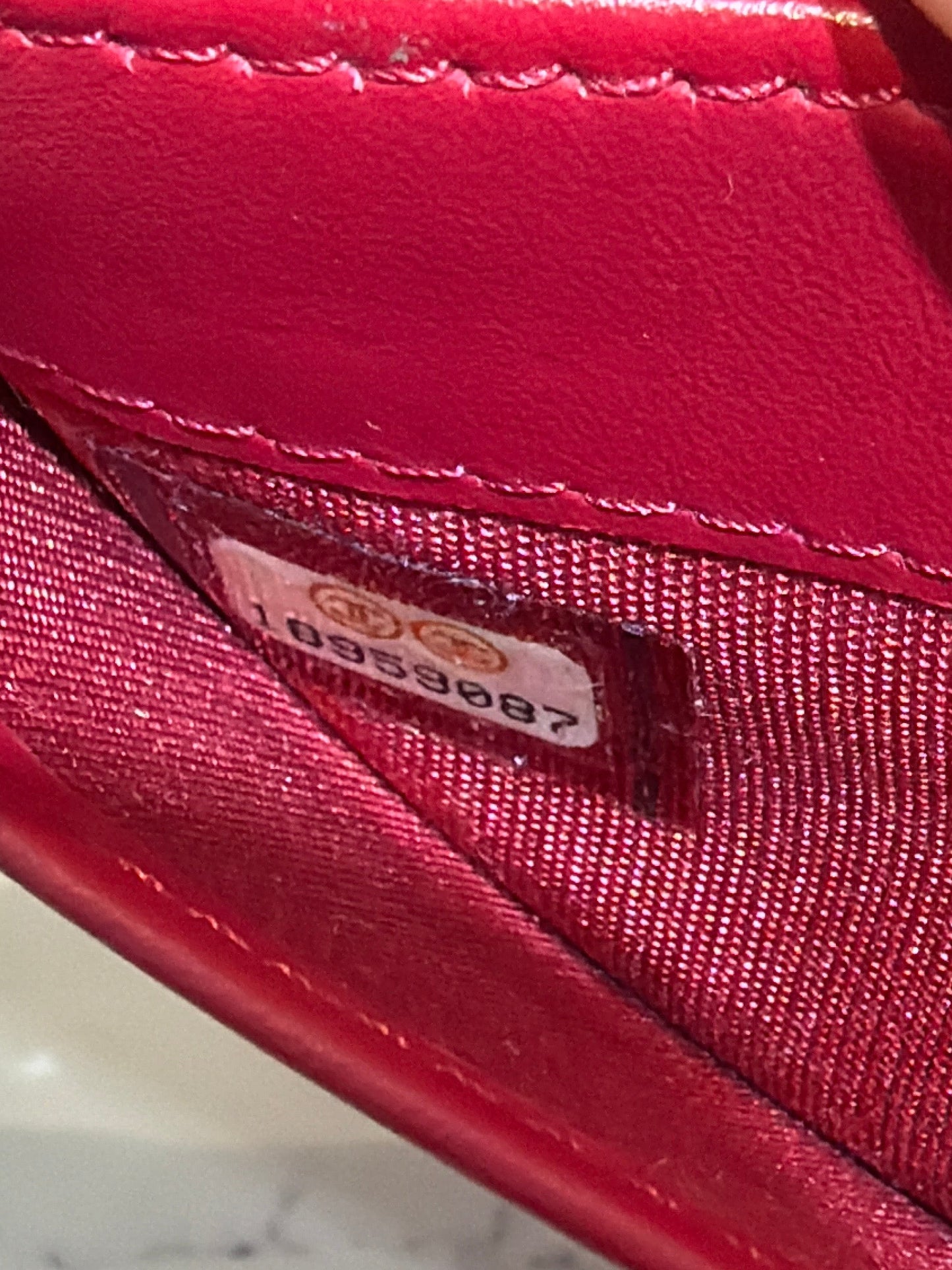 Pre-Owned CC Red Caviar Timeless Long Wallet