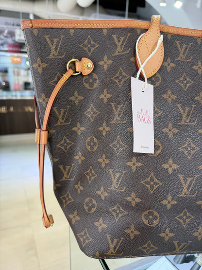 Pre-Owned LV Monogram Neverfull MM Pivoine Pink