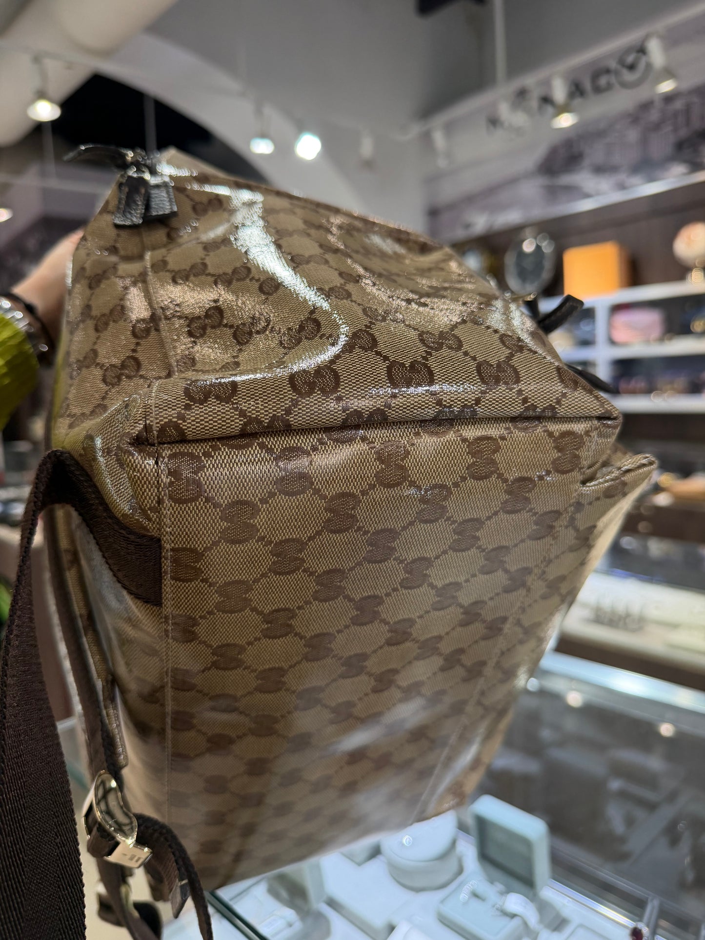 Gucci GG Coated Canvas Backpack