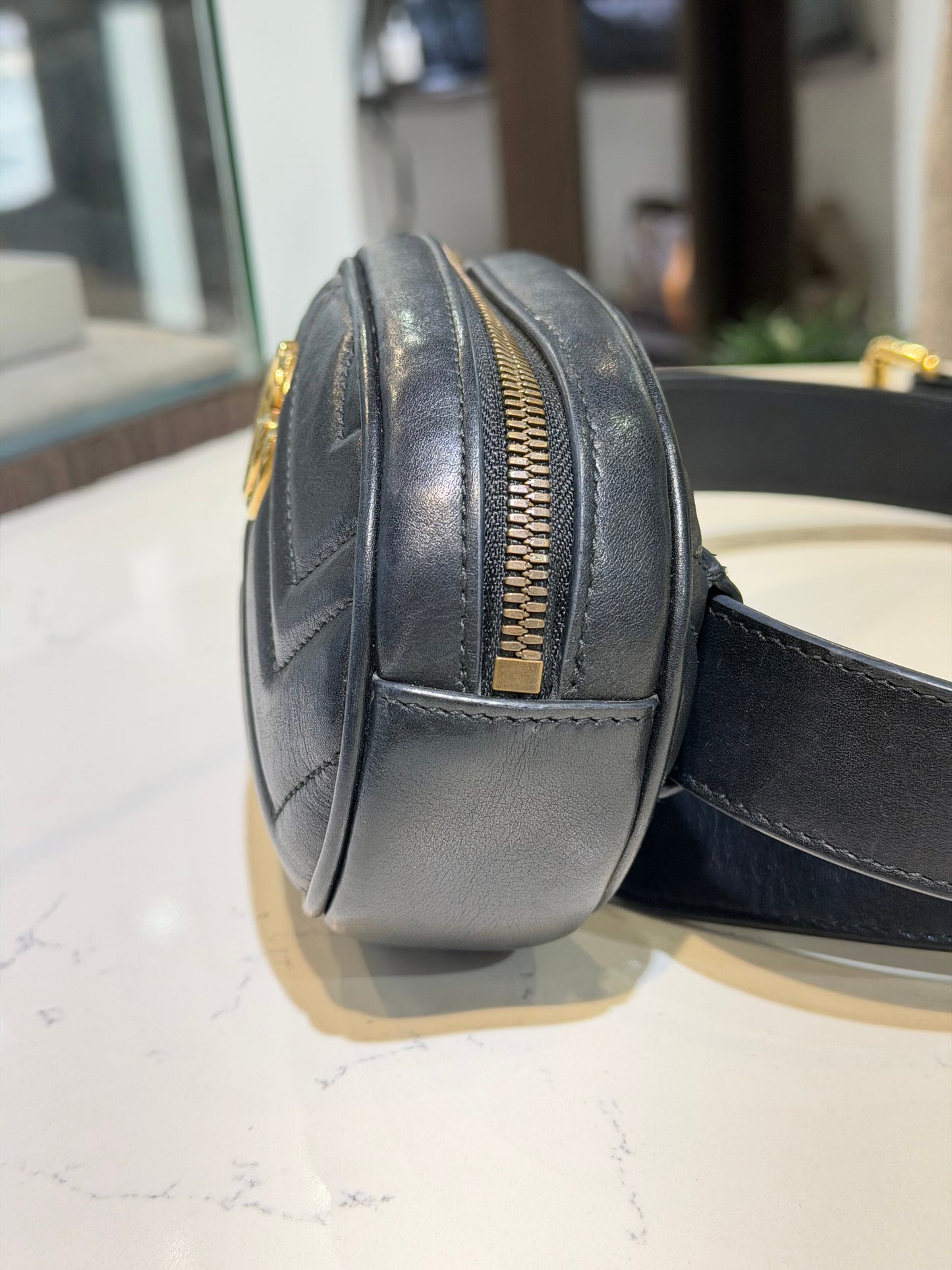 Gucci Black Marmont Belt Bag