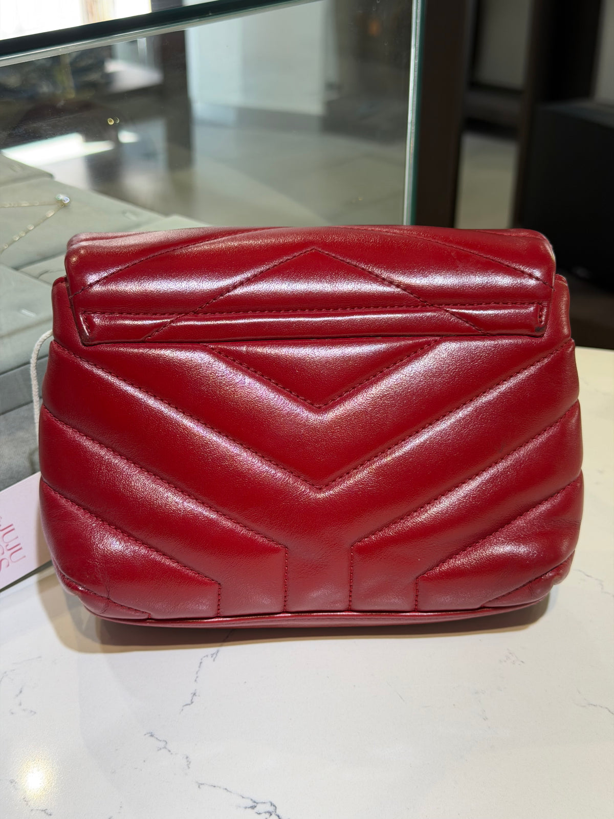 Pre-Owned YSL Red Mini Loulou Crossbody Bag
